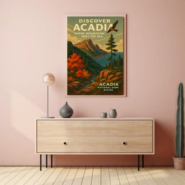 Discover Acadia National Park Wall Art PosterGoat