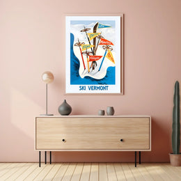 Ski Vermont Adventure Poster