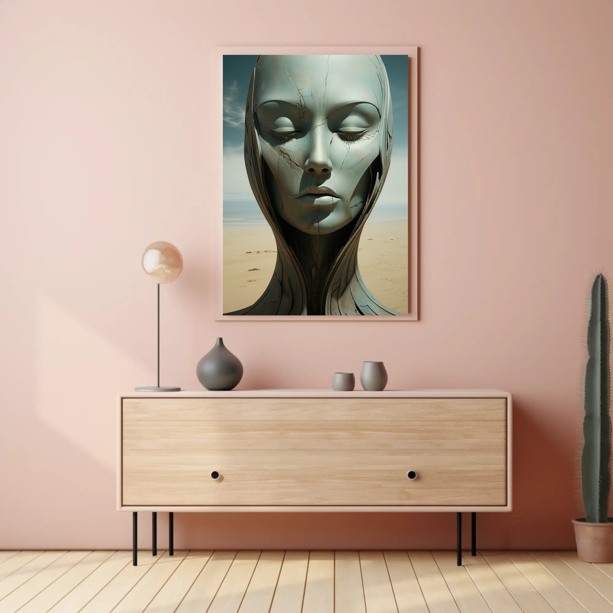 Ethereal Serenity In The Desert Poster