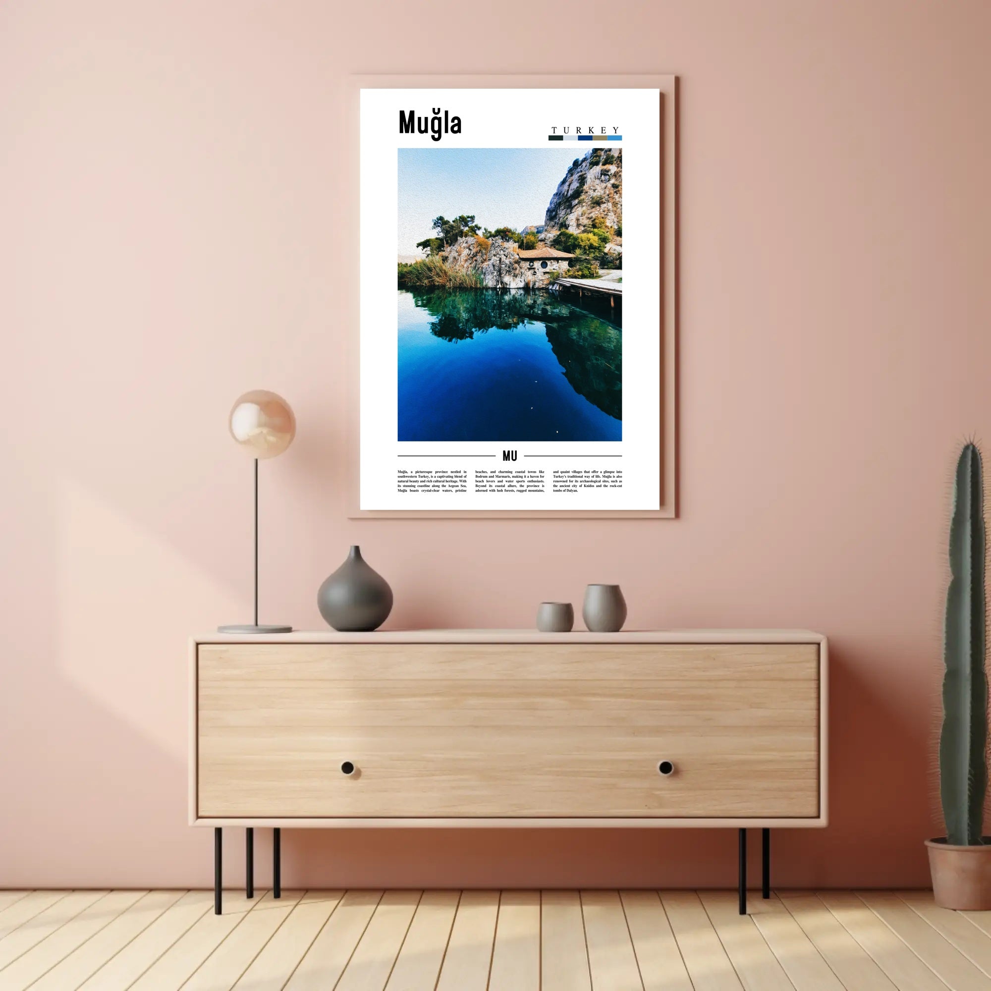 Muğla's Natural Beauty and Cultural Heritage Travel Poster PosterGoat