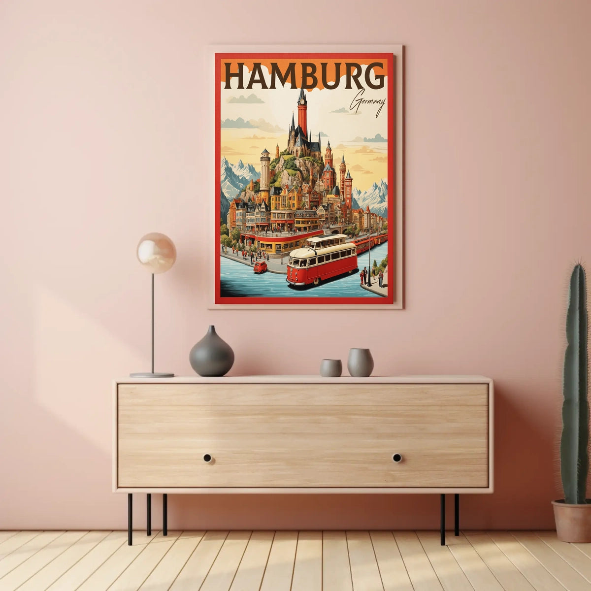 Hamburg A Vibrant Cityscape Poster