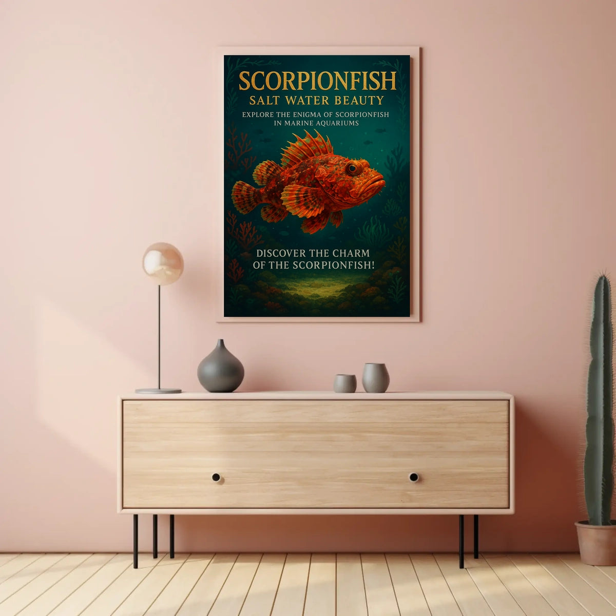 Scorpionfish Salt Water Beauty Poster
