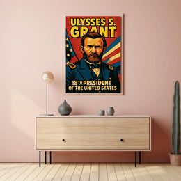 Ulysses S Grant 18th President Poster Wall Art Decor