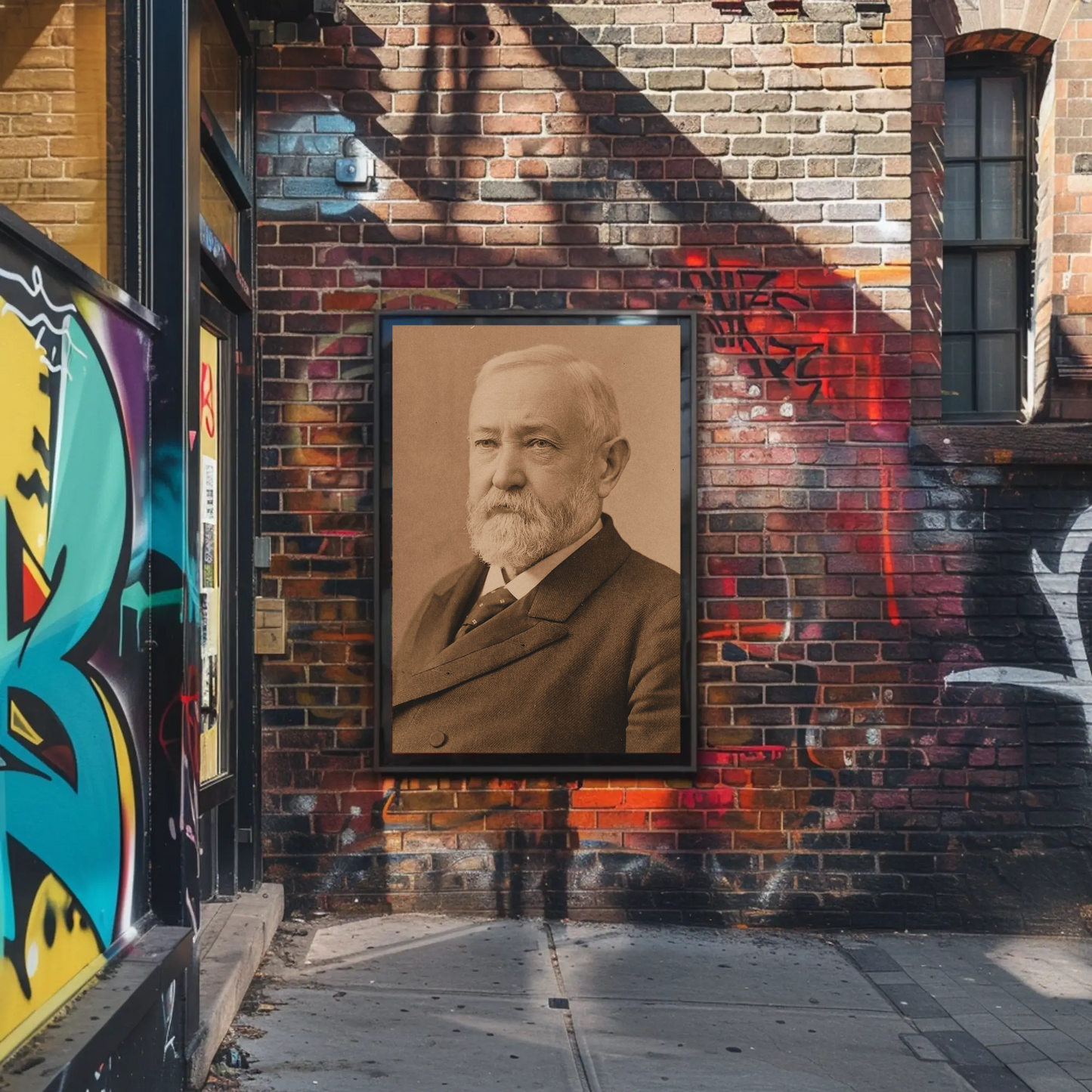 Benjamin Harrison 23rd President Sepia Photo
