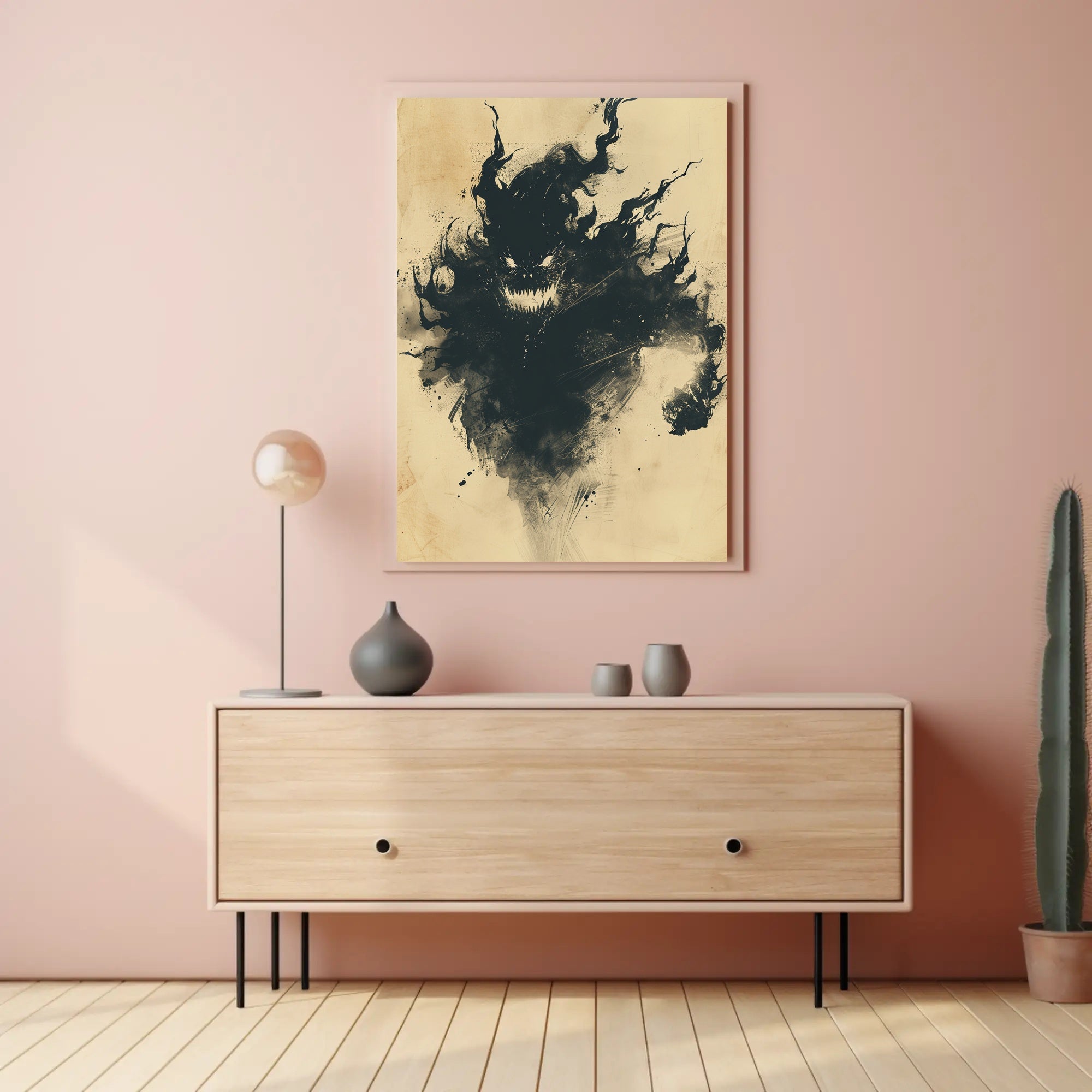 Shadowy Entity in Motion Poster PosterGoat