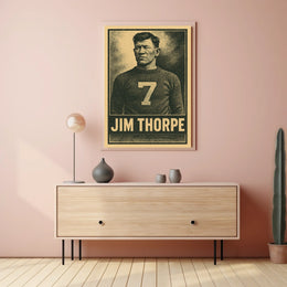 Jim Thorpe Iconic Athlete Poster