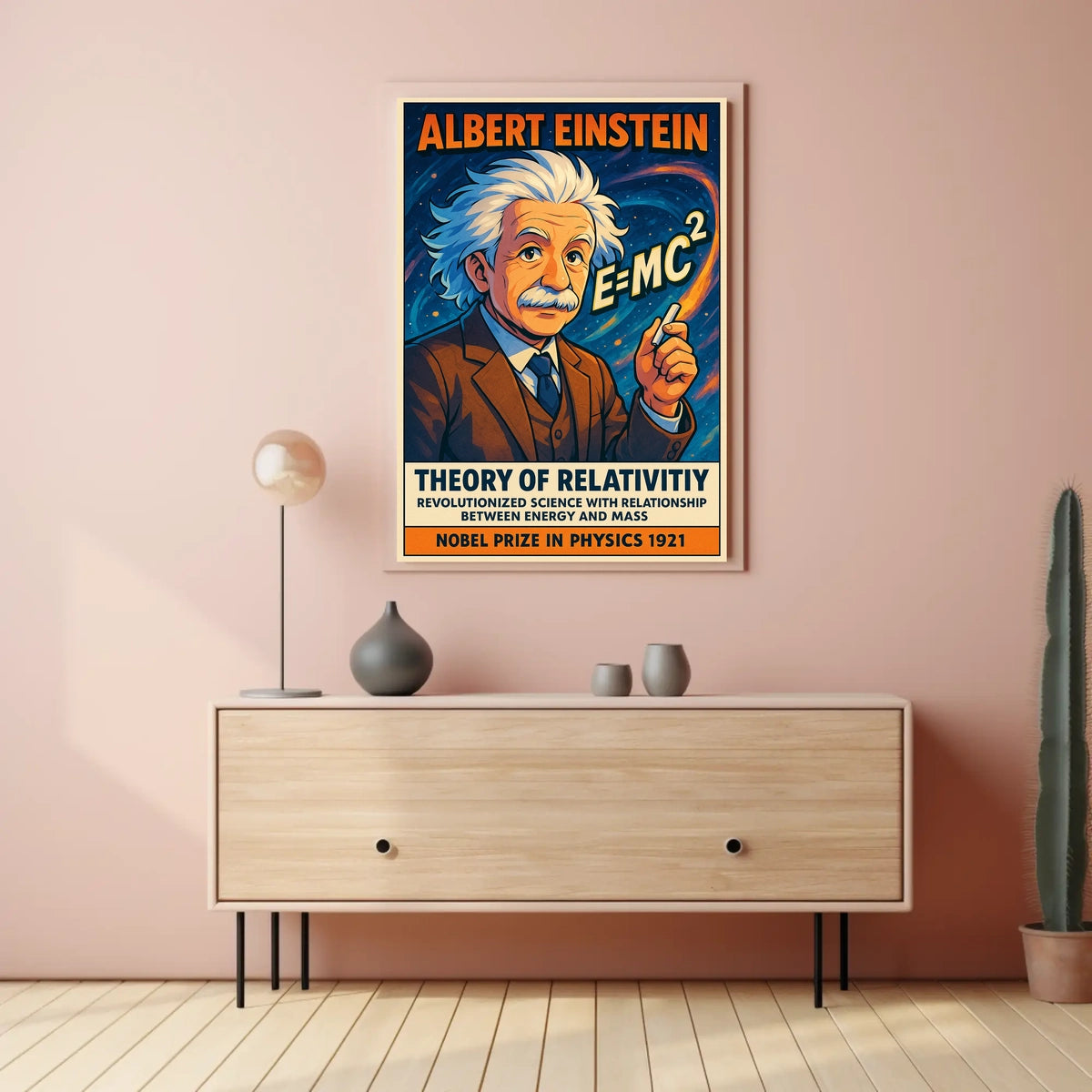 Albert Einstein Theory Of Relativity Poster