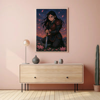 Warrior Woman Fantasy Twilight Motif: Fantasy or Mythology Poster