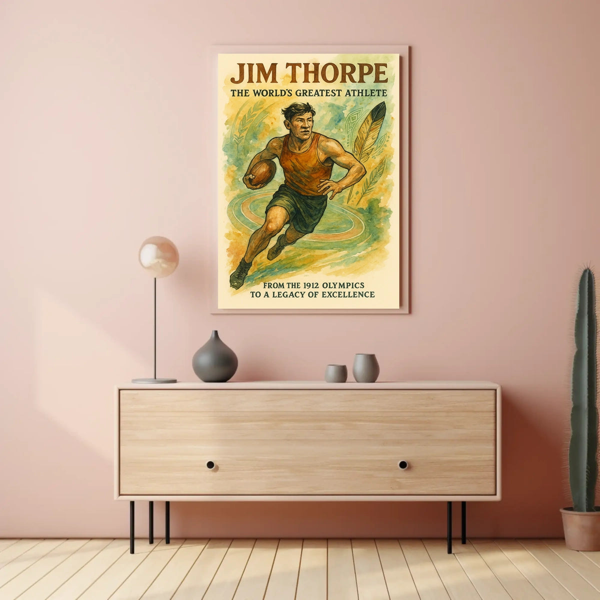Jim Thorpe Icon of Athletic Excellence Jim Thorpe Poster