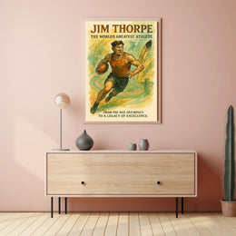 Jim Thorpe Icon of Athletic Excellence Jim Thorpe Poster