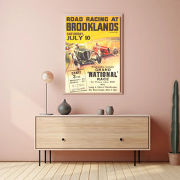 Road Racing at Brooklands Poster