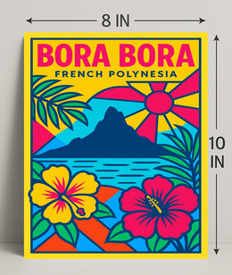 Bora Bora French Polynesia Poster PosterGoat