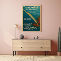 Trumpetfish Salt Water Elegance Poster