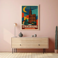 Strasbourg Marche de Noel Christmas Market Poster