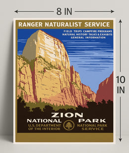 Zion National Park Explore Nature Poster PosterGoat