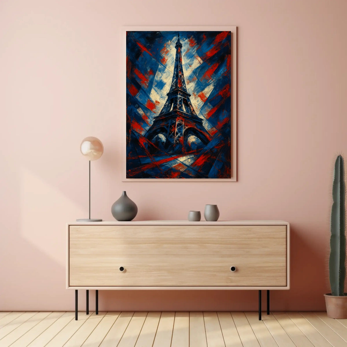 Eiffel Tower in Abstract Colors Poster