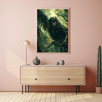 Mystical Owl Enigma in the Forest Fantasy or Mythology Poster PosterGoat