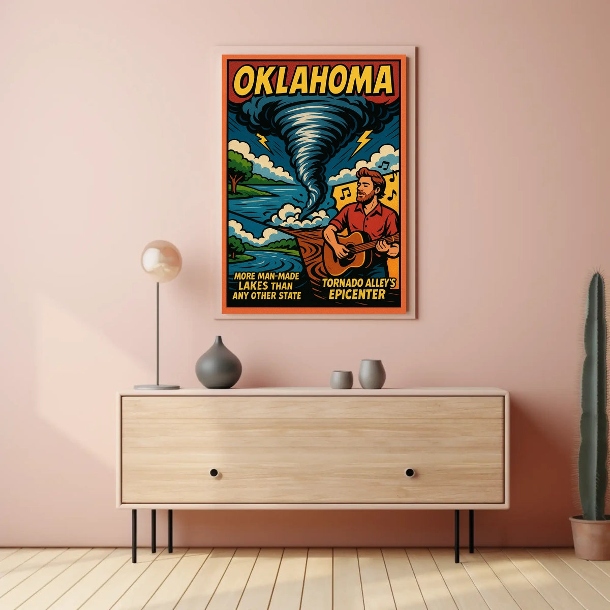 Oklahoma Tornado AlleyS Epicenter Poster