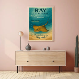 Rays Graceful Sea Dwellers Poster
