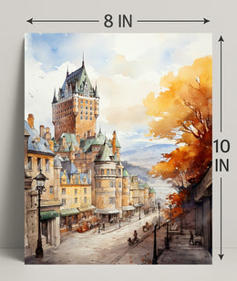 Autumn In A Historic City Poster
