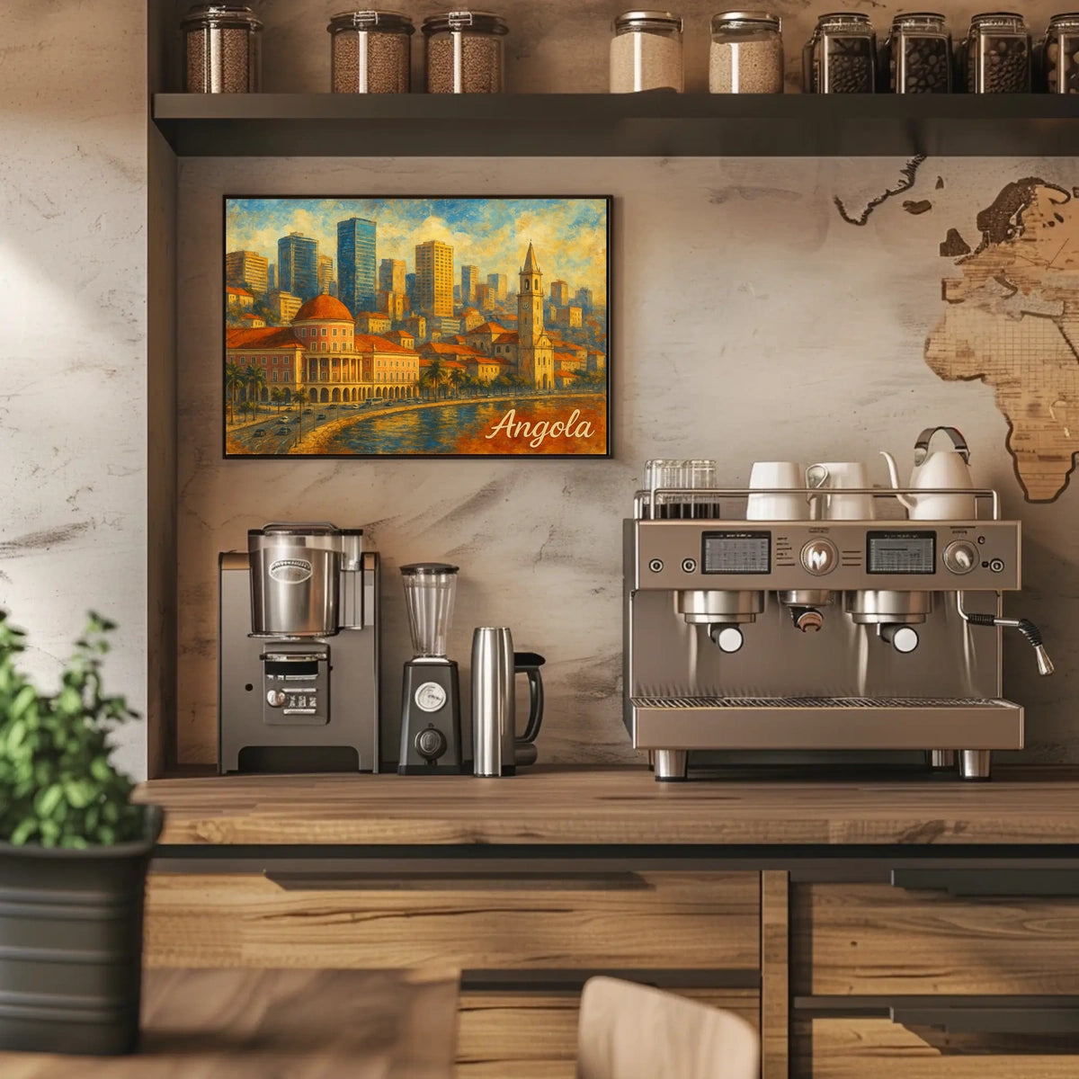 Angola Cityscape Poster