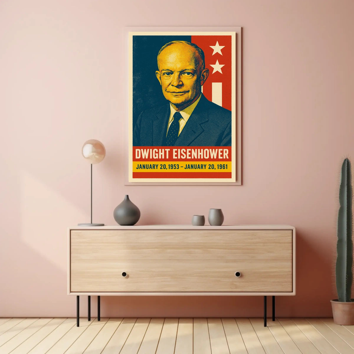 Eisenhower Presidency Retro Pop Art Poster