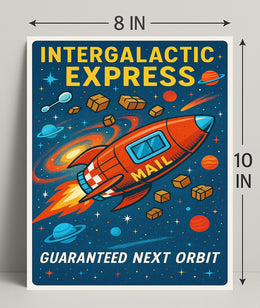 Intergalactic Express Poster PosterGoat