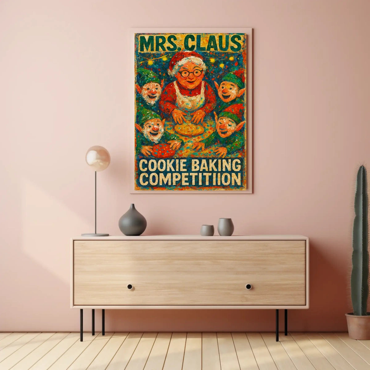 Mrs. Claus Cookie Baking Competition Poster