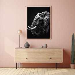 Majestic Elephant Illustration Poster