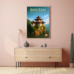 Bhutan Land of the Thunder Dragon Poster PosterGoat