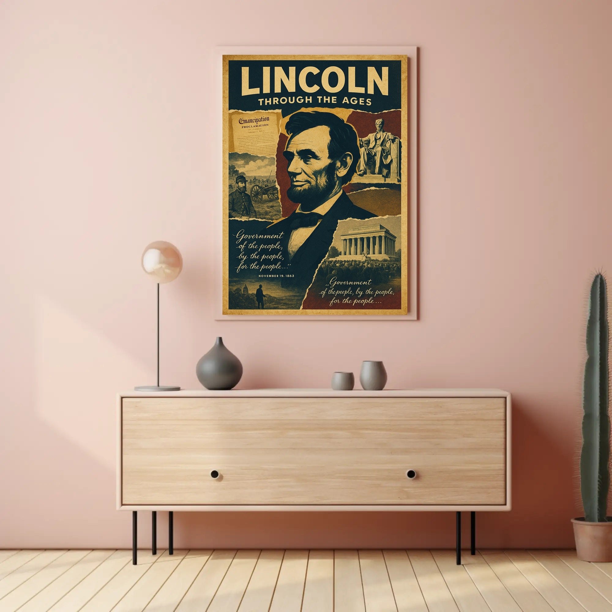 Abraham Lincoln Through the Ages Poster PosterGoat