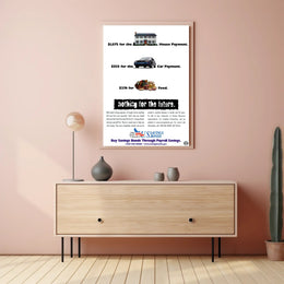 Save for the Future with U.S. Savings Bonds Poster PosterGoat