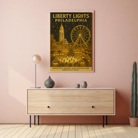 Liberty Lights Philadelphia Christmas Poster