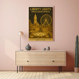 Liberty Lights Philadelphia Christmas Poster