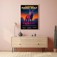The Enigmatic Maned Wolf Poster