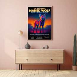 The Enigmatic Maned Wolf Poster