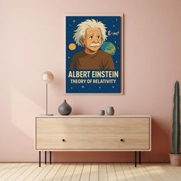 Albert Einstein Theory Of Relativity Poster