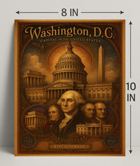 Washington, D.C. Capital of the United States Poster PosterGoat