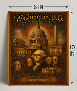 Washington, D.C. Capital of the United States Poster PosterGoat