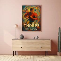 Honoring a Sports Icon Jim Thorpe Poster