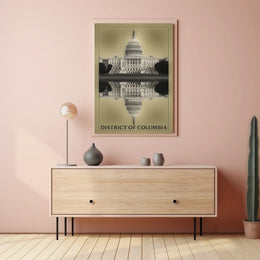 District Of Columbia Reflection Poster