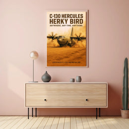 C-130 Hercules Herky Bird Poster