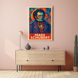 Franz Schubert Classical Music Vintage Art Poster