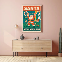 Santa Claus Strength Holiday Fantasy Mythology Poster
