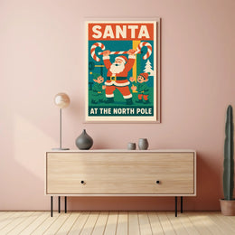 Santa Claus Strength Holiday Fantasy Mythology Poster
