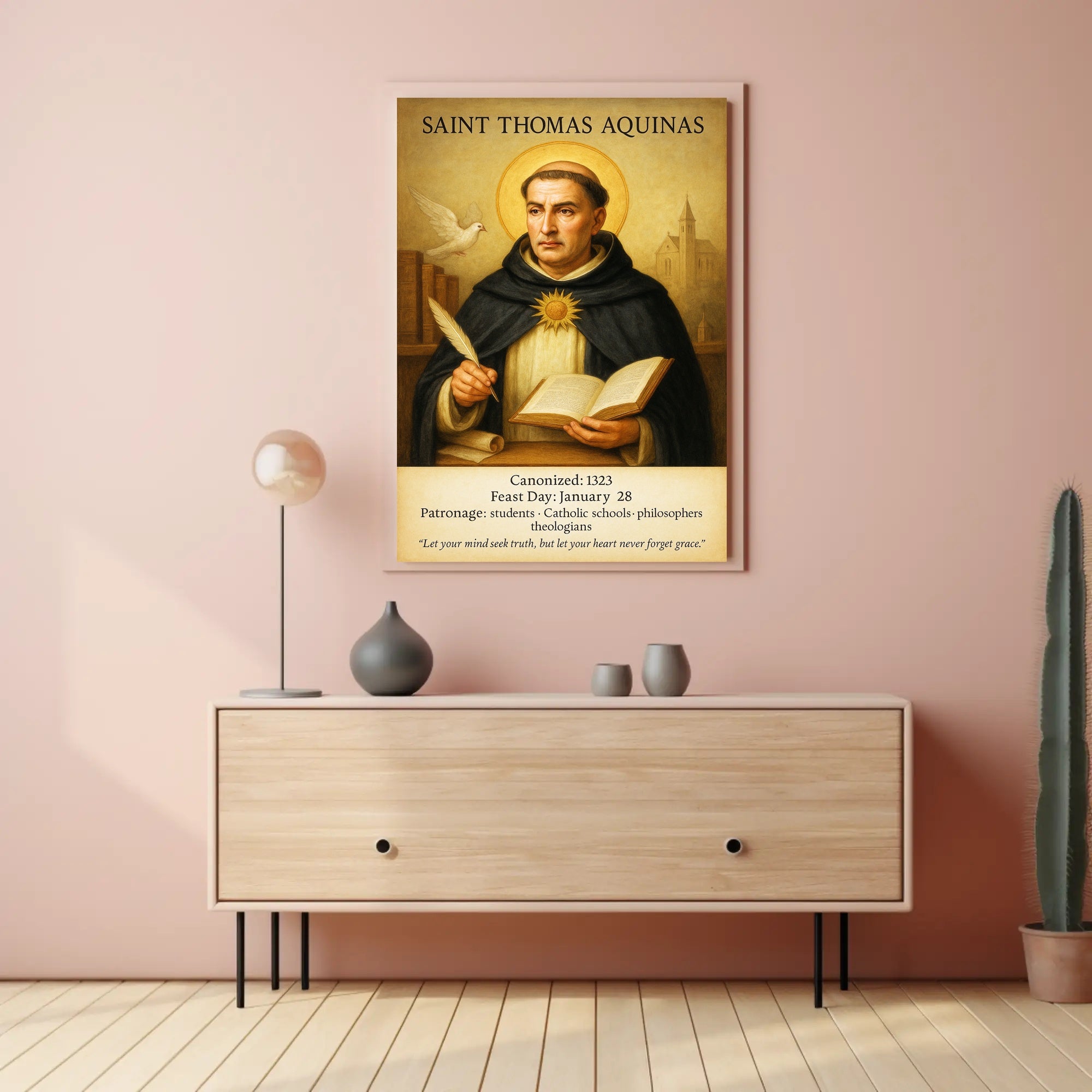 Saint Thomas Aquinas Poster PosterGoat