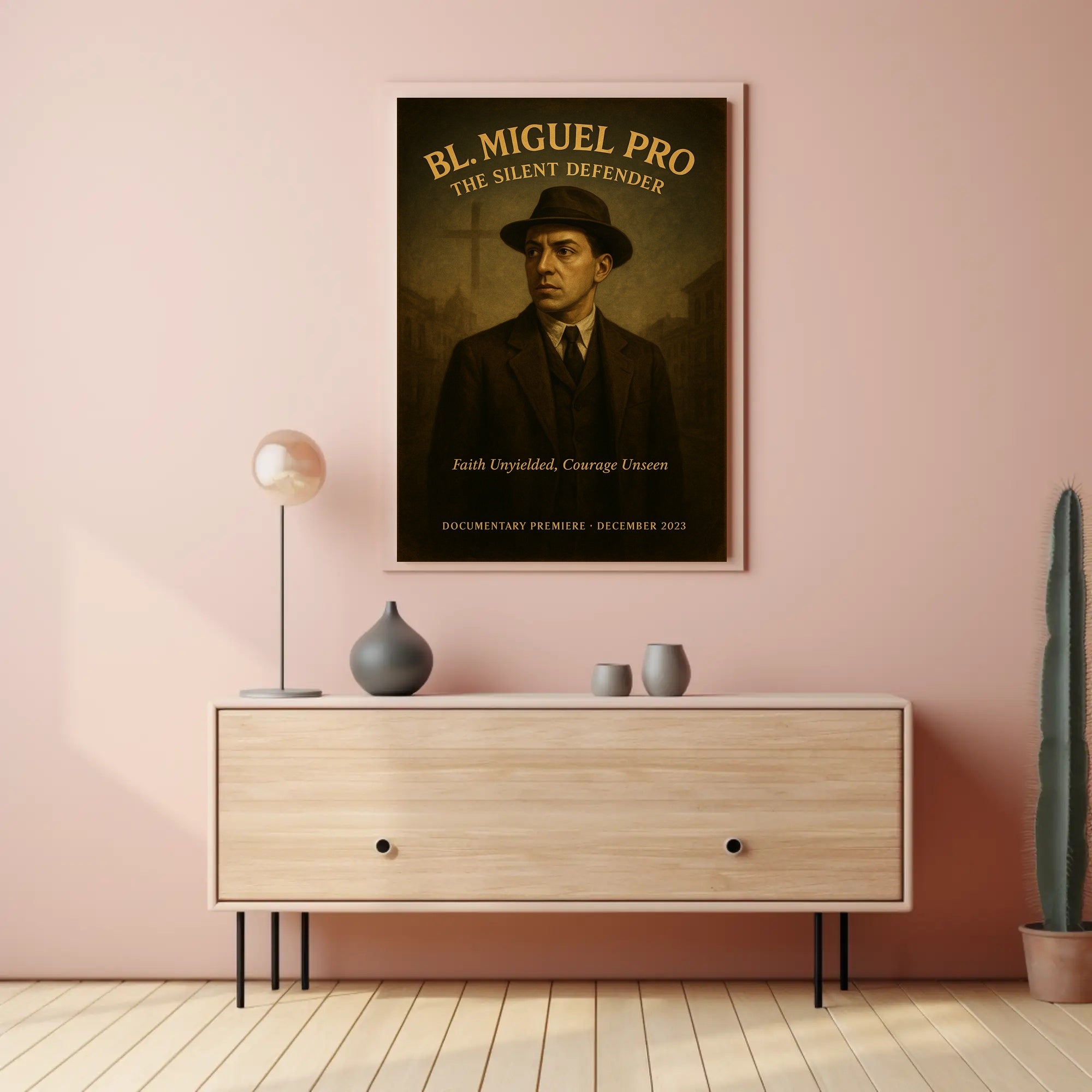 Blessed Miguel Pro Religious Poster Catholic Wall Art