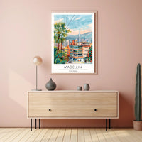 Medellin Cityscape Poster PosterGoat