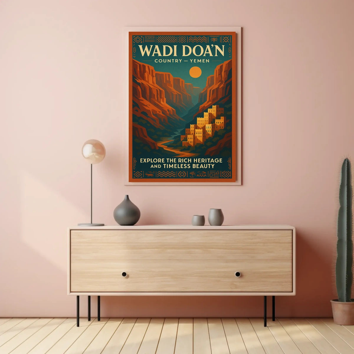 Wadi Doan Explore YemenS Timeless Poster