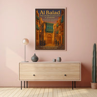 The Colorful Old City Of Jeddah Poster